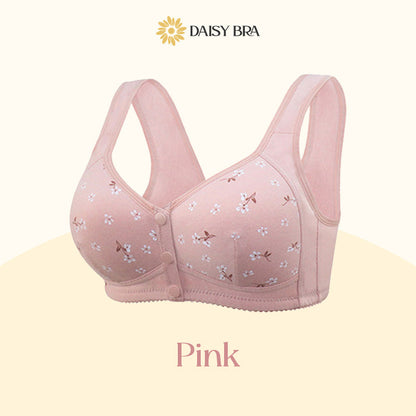 Daisy Bra-Women's Everyday Full Coverage Comfort Front Button Bra(BUY 1 GET 1 FREE)-pink