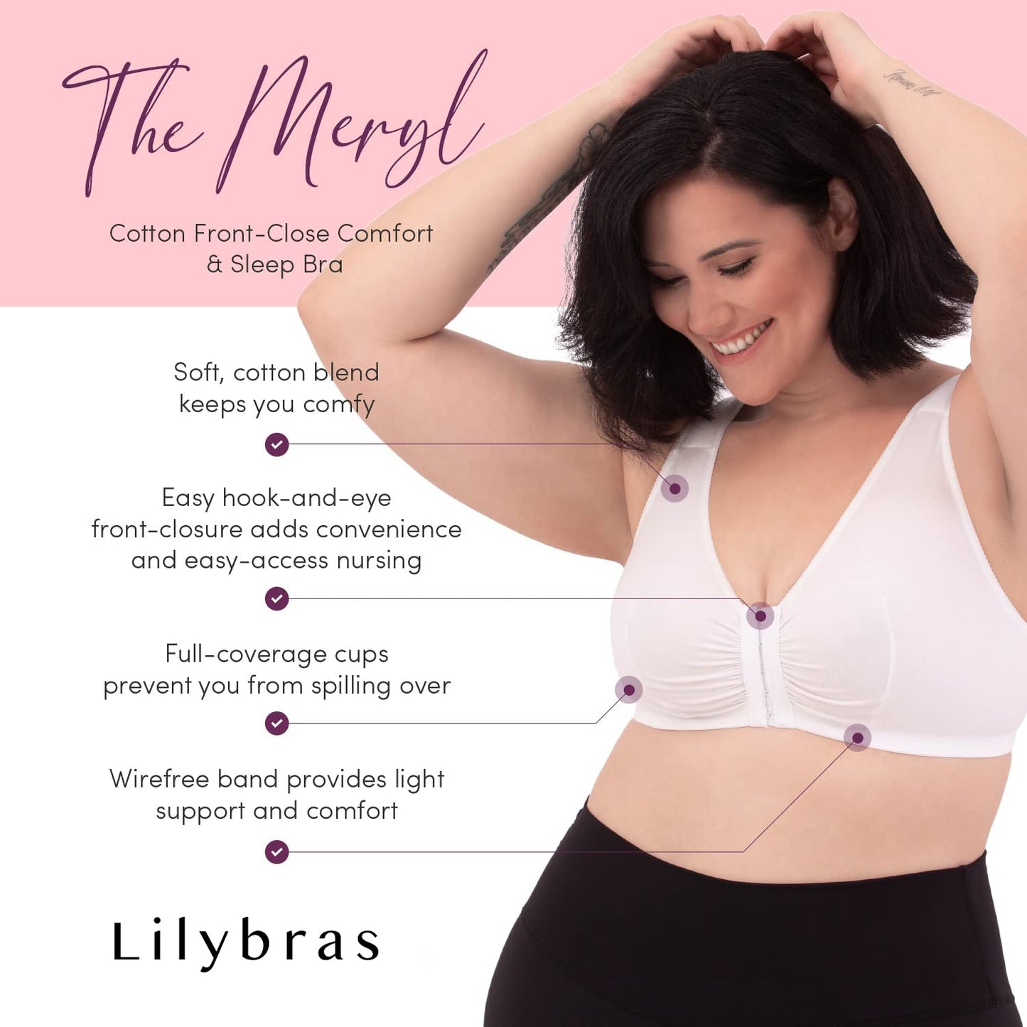 Front Closure Cotton Bra-Perfect Post Surgery Bra