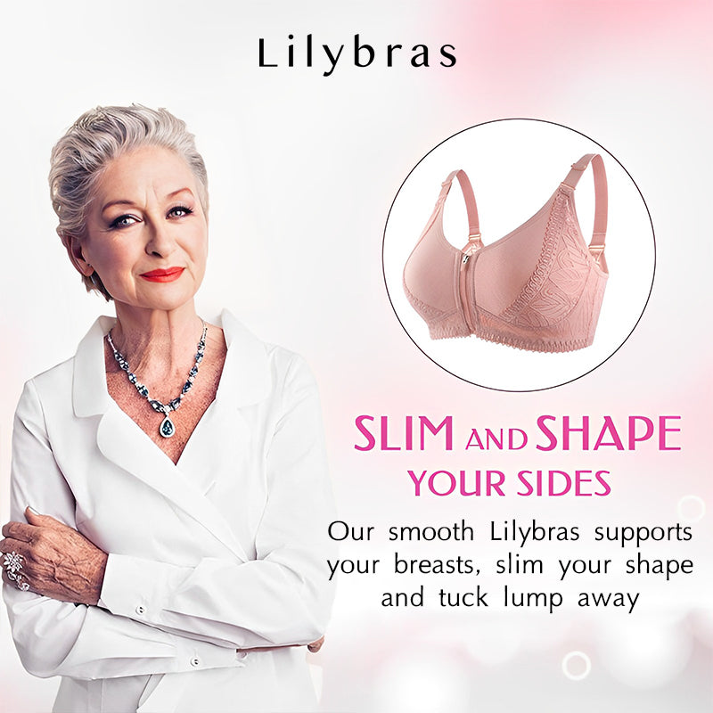 NEW Wireless Zip Front Full Coverage Bra