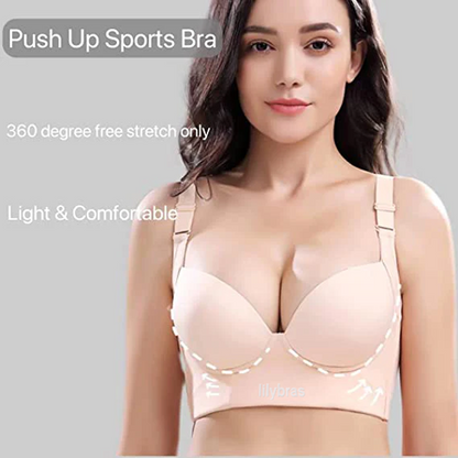 DEEP CUP PUSH UP BRA WITH SHAPEWEAR