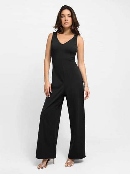 Shapewear Slimming Wide-Leg Jumpsuit