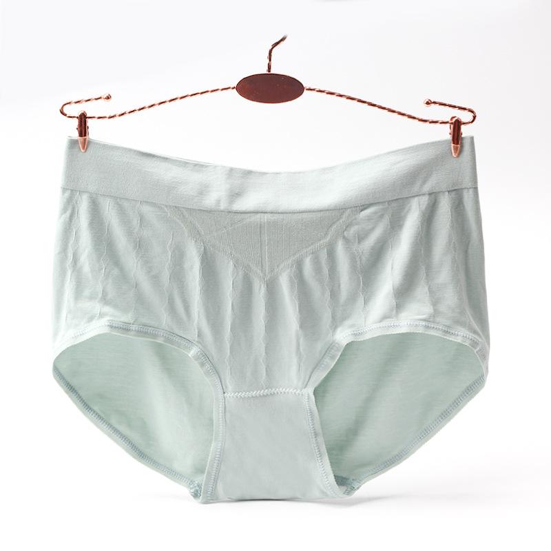 [ 4 PCS ] Seamless Mid-Rise Cotton Panties