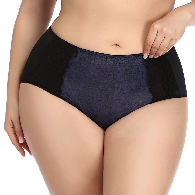 (3-Pack) Women's High-Waisted Lace Moisture-Wicking Panties