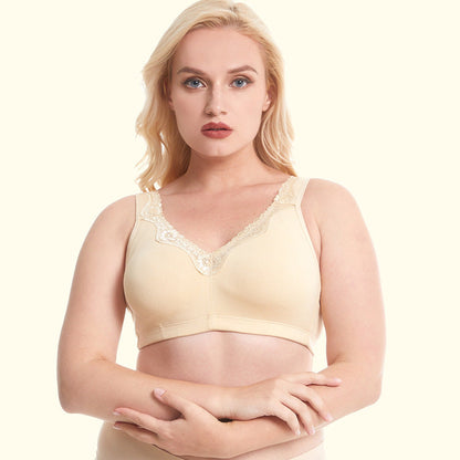 Plus Size Soft Cotton Full Coverage Breathable bra