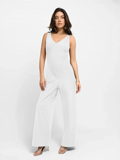 Shapewear Slimming Wide-Leg Jumpsuit