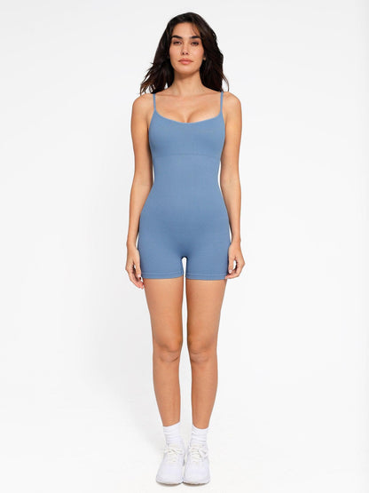 Shapewear Seamless Rib Strappy Romper