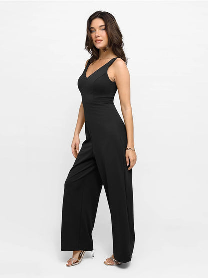 Shapewear Slimming Wide-Leg Jumpsuit