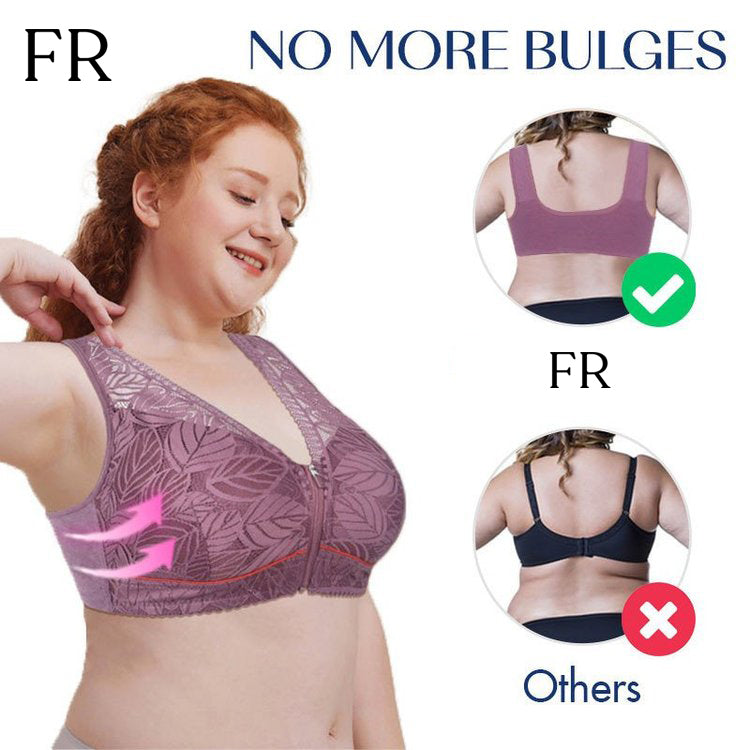 COMFORT LACE WIRELESS FRONT ZIP BRA