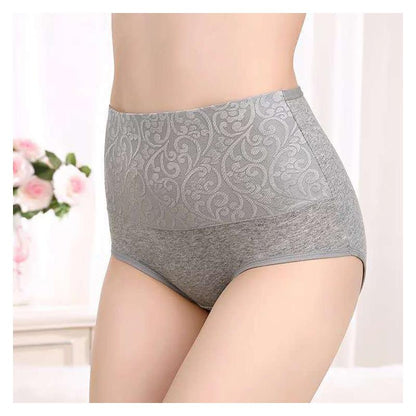 [6 PCS] Cotton High-Waist Slim-Fit Panties