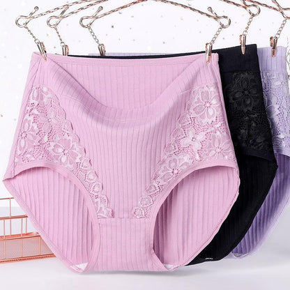 [5 PCS]Cotton Lace Antibacterial Panties