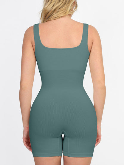 Shapewear Seamless Square Neck Smoothing Sport Romper