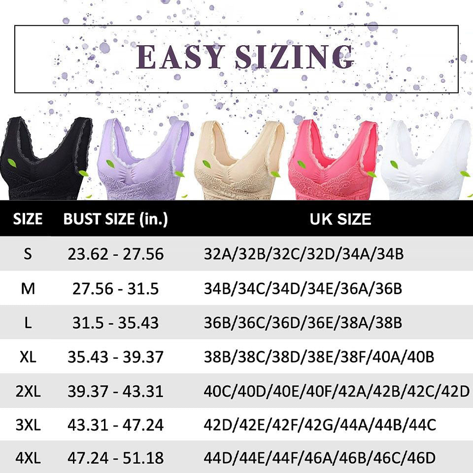 Breathable, Comfortable Push Up Lace Bra