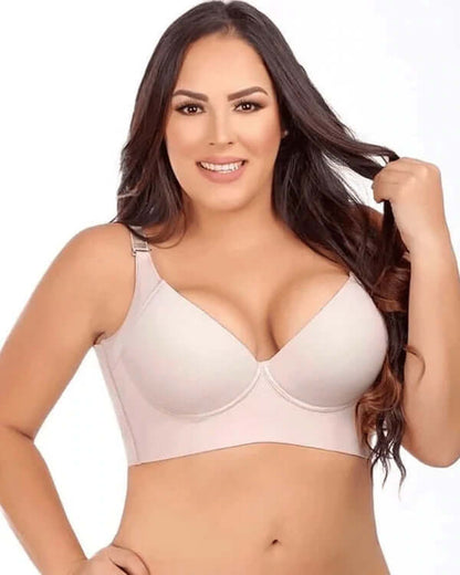 Fashion Deep Cup Bra-Bra with shapewear incorporated