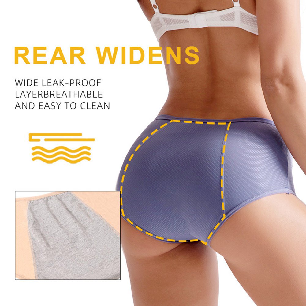 Women High Waist Leak Proof Menstrual Panties Plus Size[5pcs]