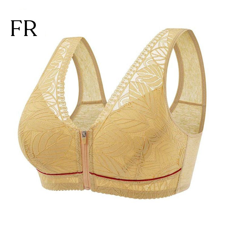 COMFORT LACE WIRELESS FRONT ZIP BRA