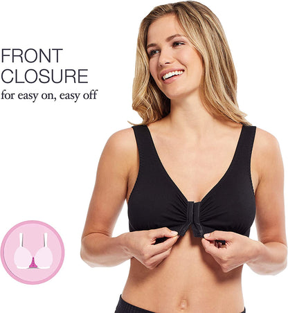 Front Closure Cotton Bra-Perfect Post Surgery Bra