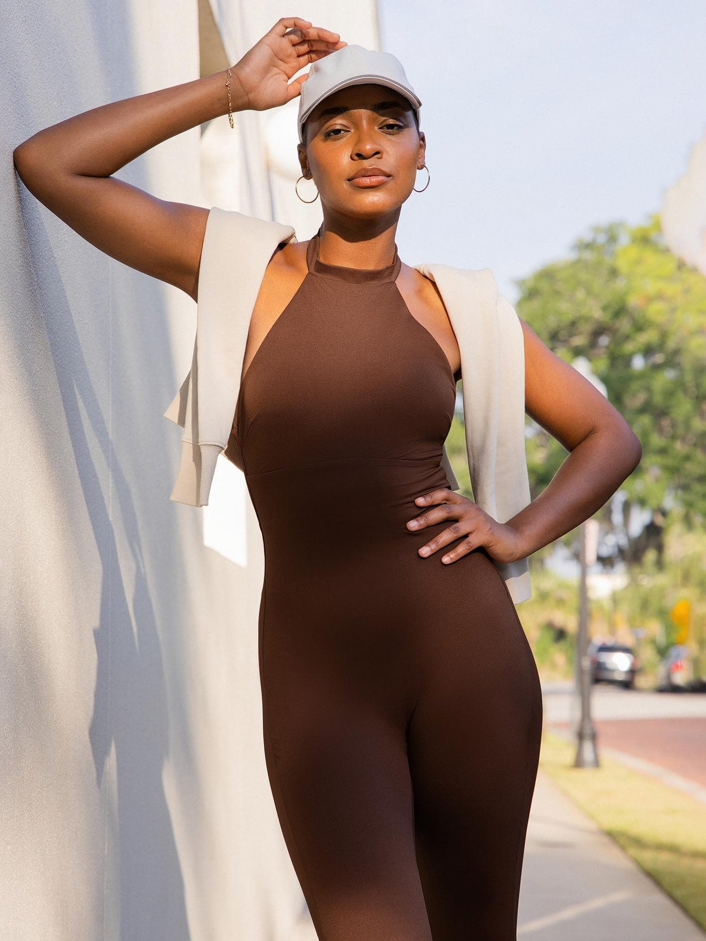 Shapewear Body-Sculpting Halter Neck Jumpsuit