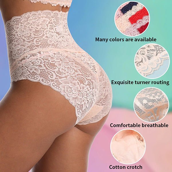 [5PCS] -Handmade Lace Shapers Panties