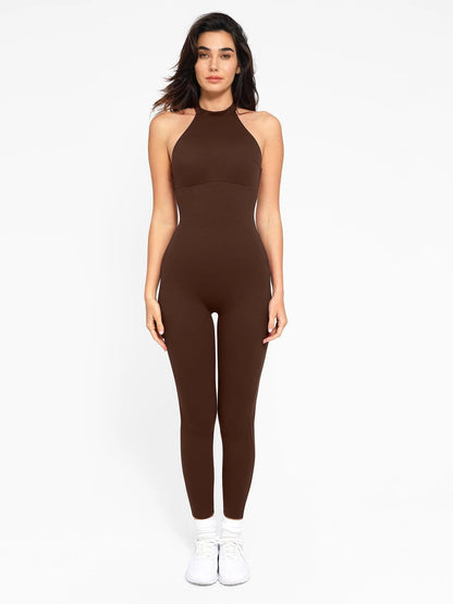 Shapewear Body-Sculpting Halter Neck Jumpsuit