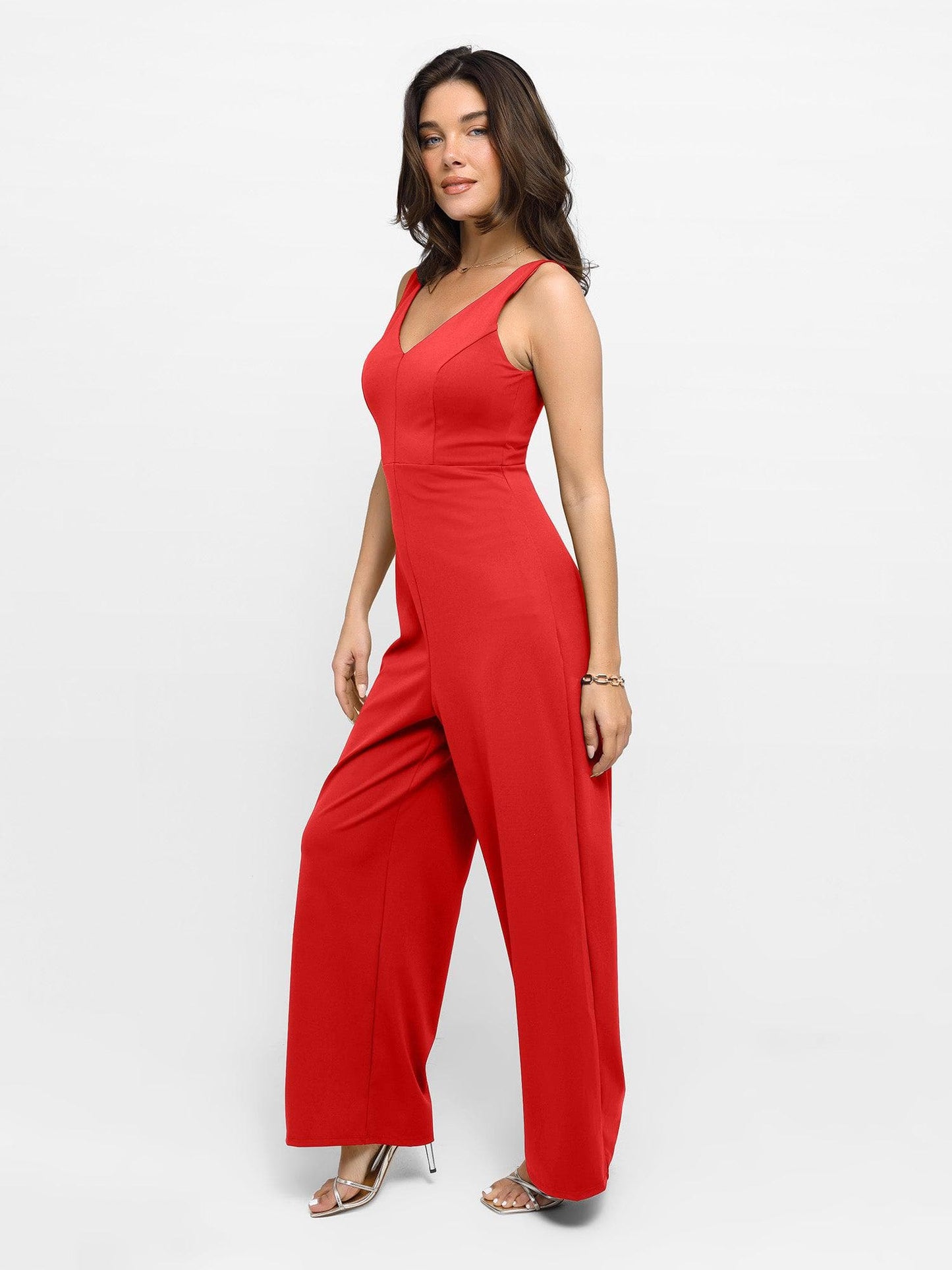 Shapewear Slimming Wide-Leg Jumpsuit