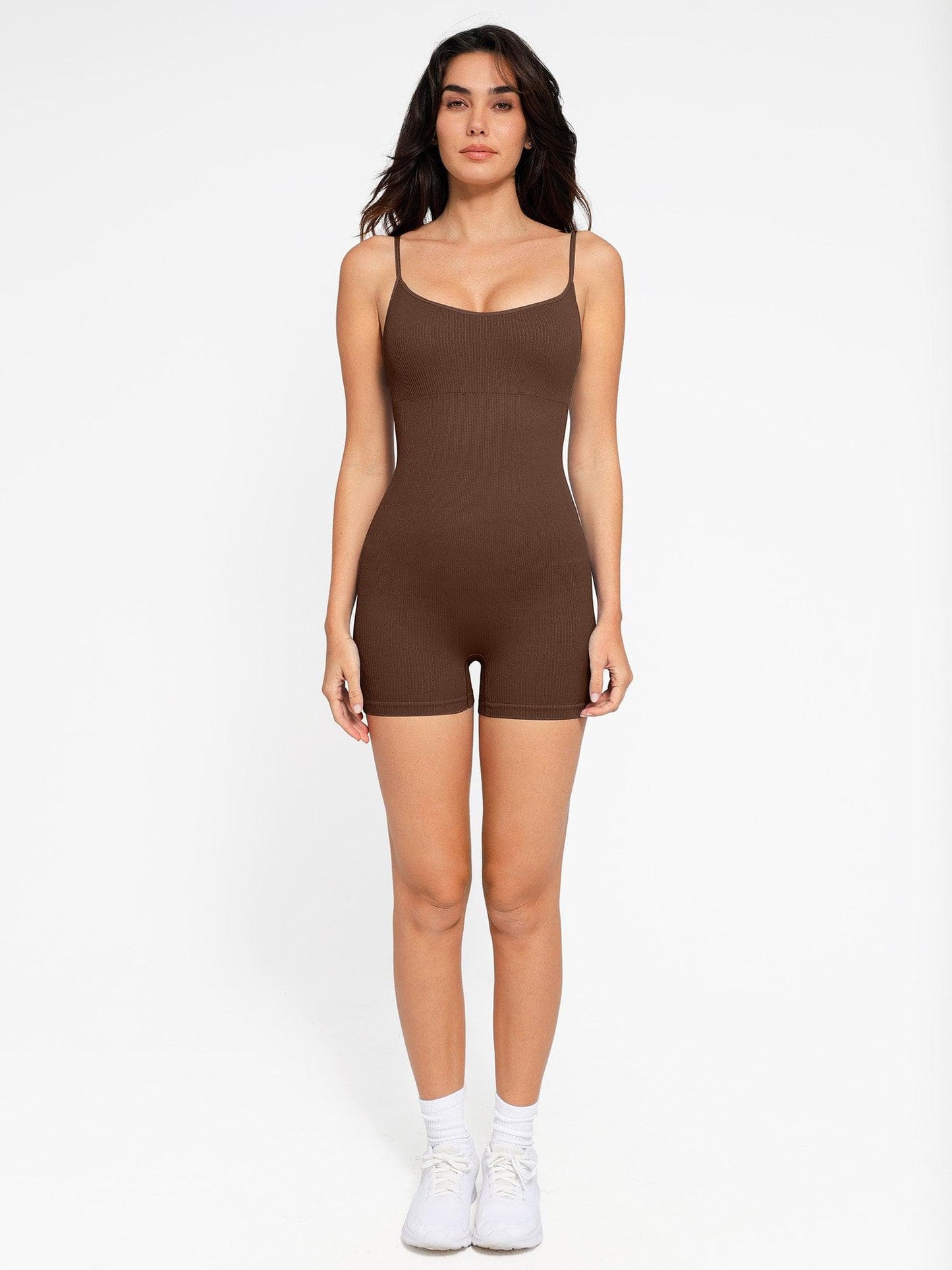 Shapewear Seamless Rib Strappy Romper