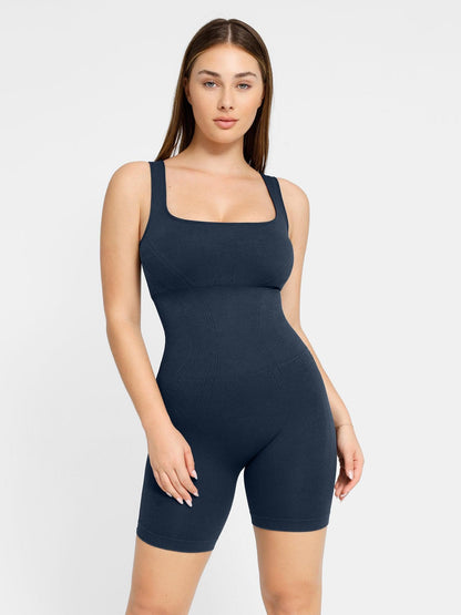 Shapewear Square Neck Tank Romper