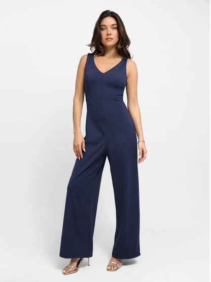 Shapewear Slimming Wide-Leg Jumpsuit