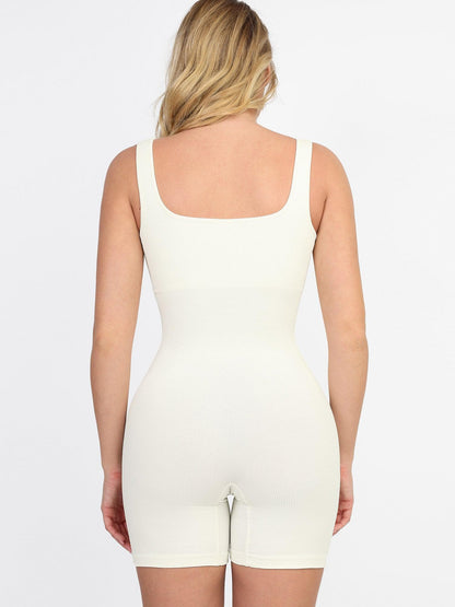 Shapewear Seamless Square Neck Smoothing Sport Romper