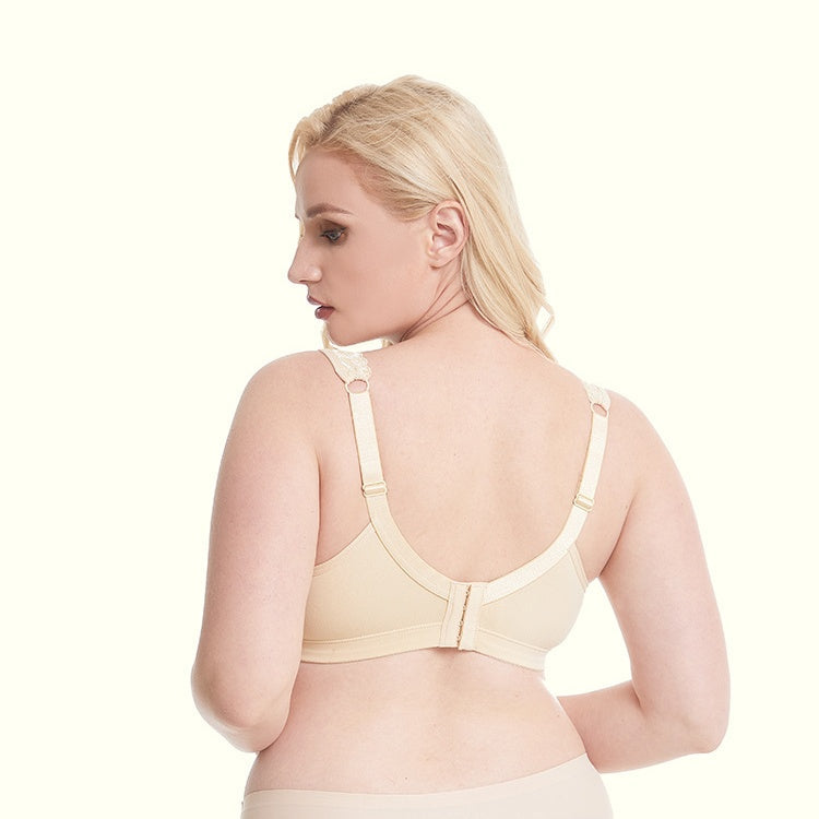 Plus Size Soft Cotton Full Coverage Breathable bra