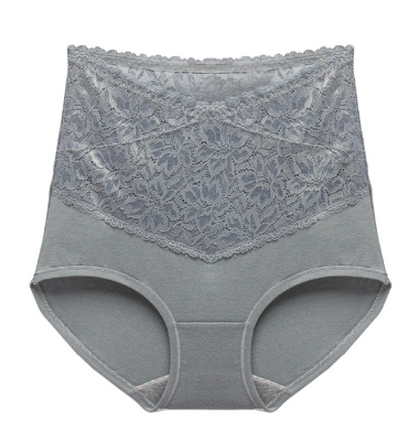 [ 4 PCS ] High Waist Cotton Antibacterial Panties