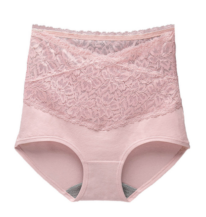 [ 4 PCS ] High Waist Cotton Antibacterial Panties