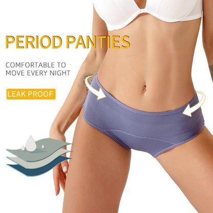 Women High Waist Leak Proof Menstrual Panties Plus Size[5pcs]